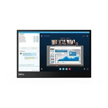 Lenovo ThinkVision M14 LED - 14" - Full HD - Mate Negro