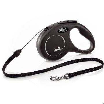 Laisse New Classic S Cord 8 m black Flexi CL10C8-251-S-20