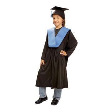 Déguisement d'Étudiant ou Gradué - Disfrazzes - Pour Enfant - Casquette, Tunique et Tissu Bleu Inclus