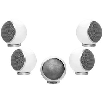 Pack d'enceintes - ELIPSON - Planet M 5.0 - 5 satellites - 60 W RMS - Blanc