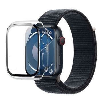 Coque - FORCE CASE - Apple Watch 7/8/9 45mm - Renforcée - Translucide - Transparent