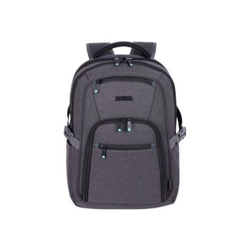 Urban Factory HEAVEE Green - Sac à dos pour ordinateur portable - respectueux de l'environnement - 17.3" - gris, noir