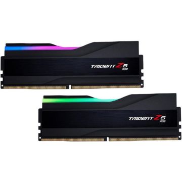 Kit Dual Channel G.Skill Trident Z5 RGB 48 Go (2 x 24 Go) DDR5 5600 MHz CL40 - Noir - RAM DDR5 PC5-44800