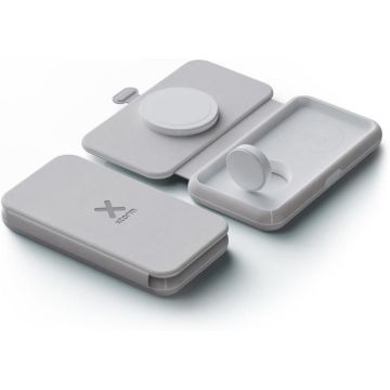 Chargeur de voyage sans fil - XTORM - Pliable 3 en 1 - MagSafe - Gris - 40 g