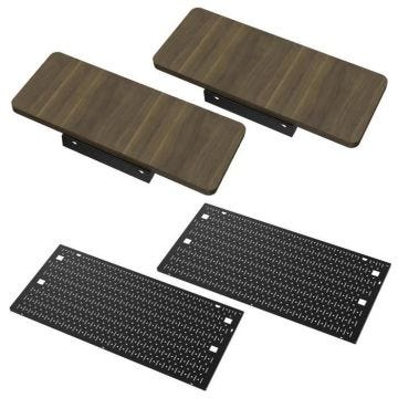 Extensions de bureau et kit de panneaux perforés latéraux - Corsair - Hévea - Platform:6