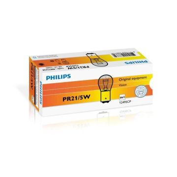 Philips Vision Lampe conventionnelle de signalisation et habitacles 12495CP, PR21-5W, 5,21 W, Feux anti-brouillard, Feu de stop