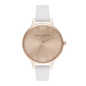 Montre bracelet Olivia burton - OB16DE08 - Montre Analogique a Quartz pour Femme avec Bracelet en Cuir Rose