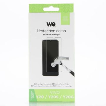 WE Verre Trempé pour [VIVO Y20 / Y20S / Y20G] - Film Protection Ecran Anti-Rayures - Anti-Bulles d'Air - Ultra Résistant - Dureté 9H