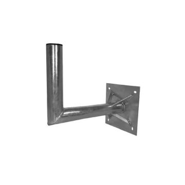 A.S. SAT Support 26300 Support Mural Acier galvanisé 30 cm Distance au Mur 60 mm Tube avec verstrebung pour antenne Satellite 120