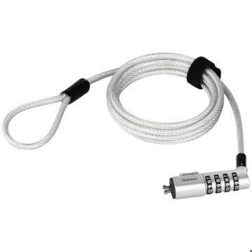 Hama Antivol pour ordinateur portable fermeture à combinaison aucune clé nécessaire, l'attache-câble auto-agrippant per