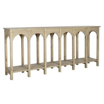 console 210 x 38 x 90 cm marron pin