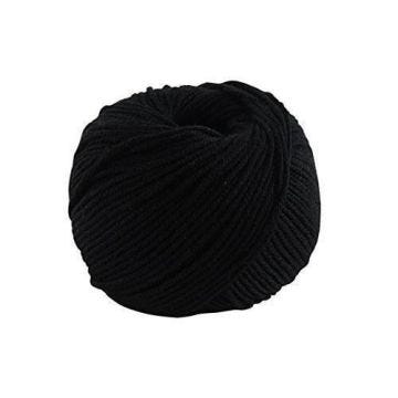 DMC fil Natura, 100% coton, couleur 02Noir, Taille M