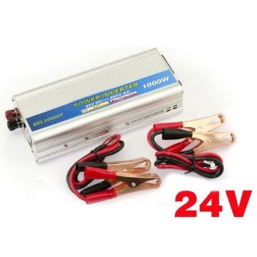 Inverseur 24V vers 220V 1000 WATTS - Puissance en Crête 2000W - PRISE 220V EUROPEENNE (FRANCE)