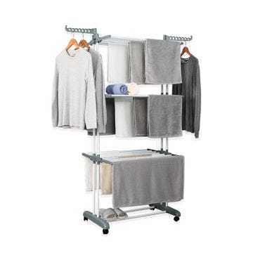 Séchoir multifonctions 20m d'étendage gris Herzberg HG8034-GRY