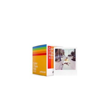 Pack de 40 films instantanés couleur i-Type POLAROID - ASA 640 - développement 10 mn - cadre blanc