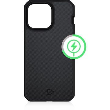 Coque Renforcée Apple iPhone 14 Pro Compatible MagSafe Ballistic Nylon Noire Itskins