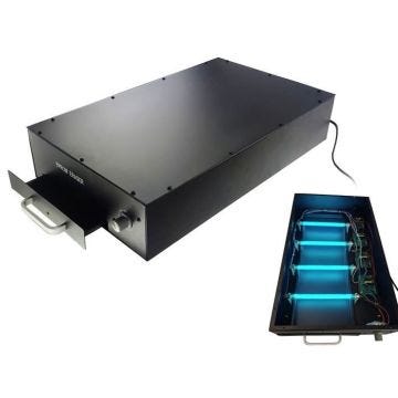 EPROM Eraser EFFACEUR EPROM. Grande capacité, Structure Acier, 4 Tubes UV - Effacement jusqu'à 100 puces.