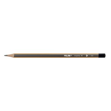 Crayon graphite - mine Milan - 71230512 - Boite 12 crayons graphite triangulaires, 4B
