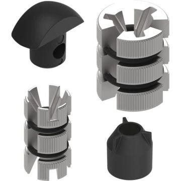 Jeu d'entretoises pour support colonne de direction Quad Lock