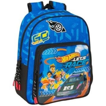 Sac à dos scolaire - SAFTA - HOT WHEELS LET'S RACE - Confortable - Mixte - Pour enfants