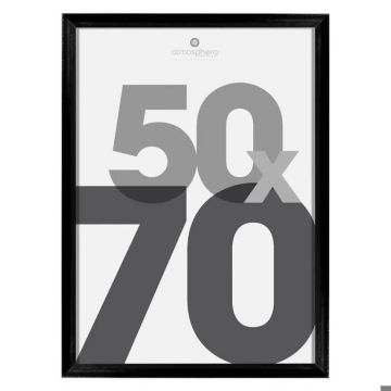 Cadre photo "Lise" - verre - noir - 50x70 cm - Noir - Atmosphera createur d'interieur