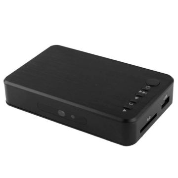 Mini Lecteur Multimédia Full HD 1080P HDd Carte SD USB Sortie HDMI Vga + SD 16Go - YONIS Noir