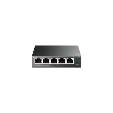 TPLINK TL-SG105PE Gbit Smart PoE+Switch TL-SG105PE 5-Port Gigabit Easy Smart Switch with 4-Port PoE+ 65W PoE budget Desktop Steel