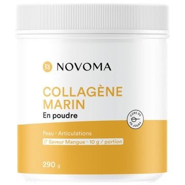 Collagène Novoma - Collagène Marin en Poudre - Mangue 290g