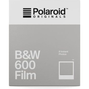 Polaroid - Films instantanés noir & blanc 600 - Pack de 8 films - ASA 640 - Développement 10 mn - Cadre blanc