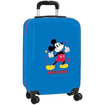 Mickey Chariot de Cabine 20" Valise à roulettes Cadenas de sécurité Valise légère Bleu Marine 34,5 x 20 x 55 cm, Bleu Marine,