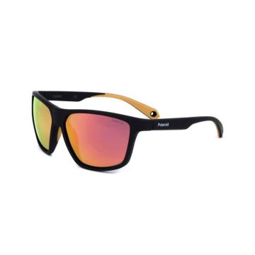 Lunettes de soleil - Polaroid - PLD 7040-S 71C OZ - Noir Jaune Rouge - Miroir Polarisé - Calibre 59mm