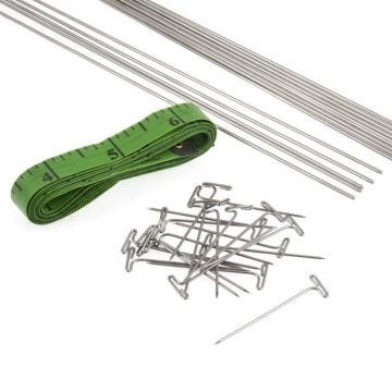 Epingle - epingle de surete Knitpro - KP10876 - KNIT PRO en inox Fils, baguettes de blocage pour dentelle Argenté-Lot de 4