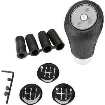 Pommeau de levier de vitesse cuir INCAR + 3 stickers