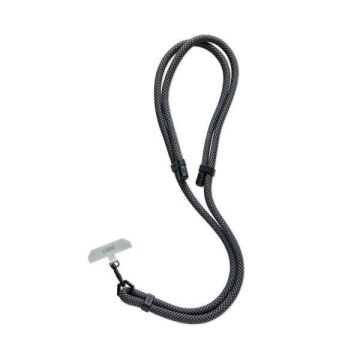 Cordon épais pour smartphone UAG Civil - Graphite - Longueur réglable jusqu'à 160 cm - Mousqueton pivotant