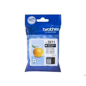 Cartouche d'encre originale LC3211BK - Noir - Brother - DCP-J572, DCP-J772, DCP-J774, MFC-J890, MFC-J895