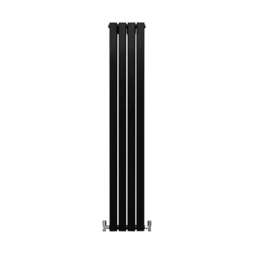 Radiateur Plat Noir Mat 160 cm x 28 cm Salle de Bain Radiateur Mural Chauffage Central Design Scandinave