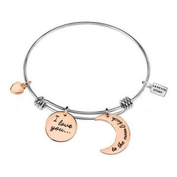 Bracelet - BANGLES - BR LPS CHARMS I LOVE YOUMOON R - Métal - Argenté - Femme
