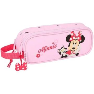 Trousse Double Enfant - SAFTA - Minnie Mouse - Rose - Synthétique - Confortable