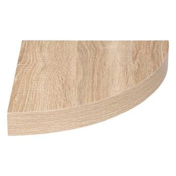 5five - étagère d angle "fixy" effet chêne naturel