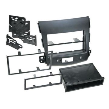 Kit 2DIN compatible avec Mitsubishi Peugeot Citroen ap07 avec vide poche