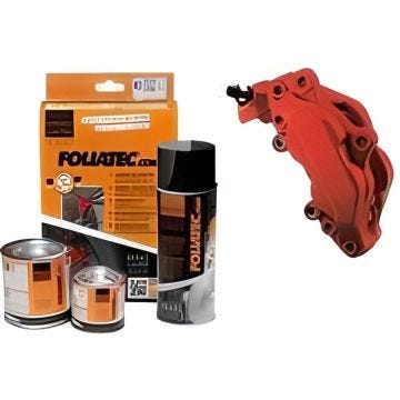Kit peinture étriers de freins Foliatec ROUGE MAT