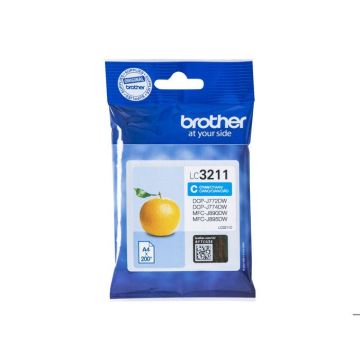 Cartouche d'encre originale Brother LC3211C - Cyan - pour DCP-J572, DCP-J772, DCP-J774, MFC-J890, MFC-J895