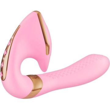 Stimulateur intime SOYO rose - Shunga - 10 fonctions de vibration - Conception ergonomique