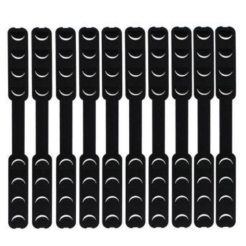 Feuillard,10 pièces quatre vitesses réglable masque oreille Extension crochet Point bouche masque filtre masque - Type BK