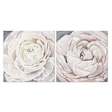 Décoration murale - DKD HOME DECOR - Fleur - Multicolore - 2 pièces - 80 cm