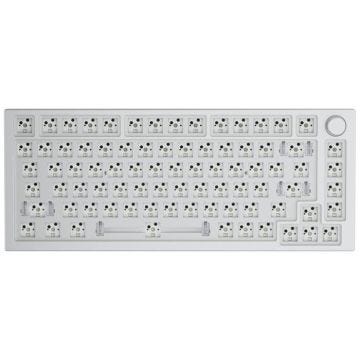 Glorious GMMK Pro ANSI (Blanc) - Clavier mécanique compact TKL à personnaliser pour gamer - sans switches ni touches - rétroéclairag