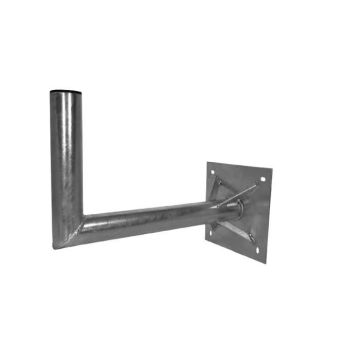 A.S. SAT Support 26500 Support Mural Acier galvanisé 50 cm Distance au Mur 60 mm Tube avec verstrebung pour antenne Satellite 120
