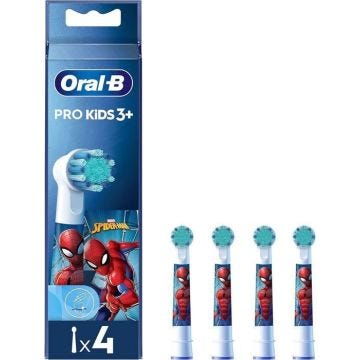 ORAL B Pro Kids Lot De 4 Brossettes Pour Brosses A Dents Electriques Spiderman