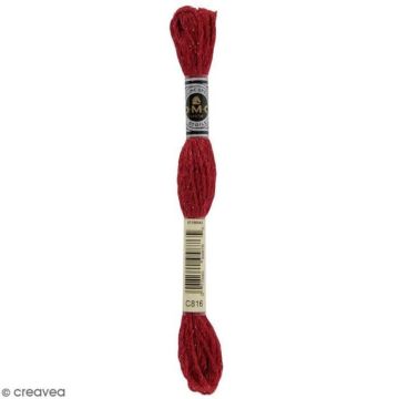 Fil à broder - DMC - Mouliné Etoile - Echevette 8 m - Coloris C816 - Coton et polyamide