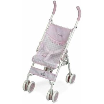 Poussette pour poupées - DE CUEVAS TOYS - Modèle 90146 - Couleur Rose - Idéale pour enfants - Détails réalistes